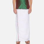 Men White Solid Pure Cotton Dhoti