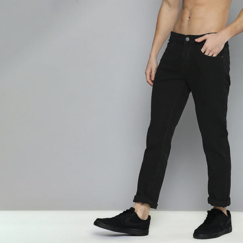 Men Black Slim Fit Stretchable Jeans